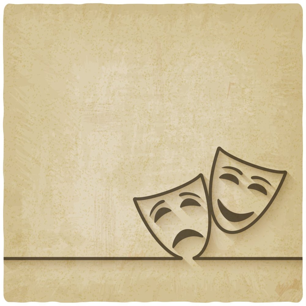 Фон театральный с масками