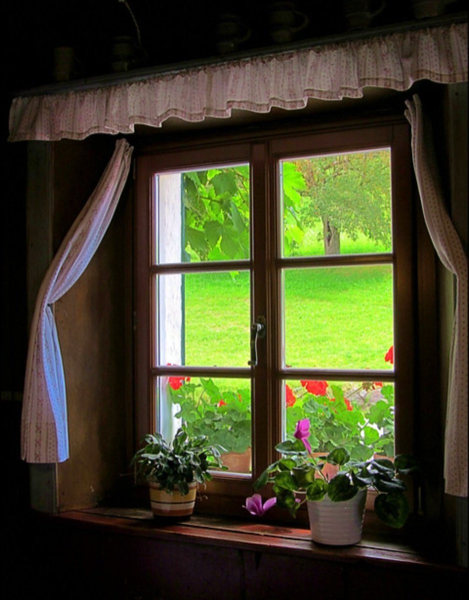 Шторы на кухню в русском стиле