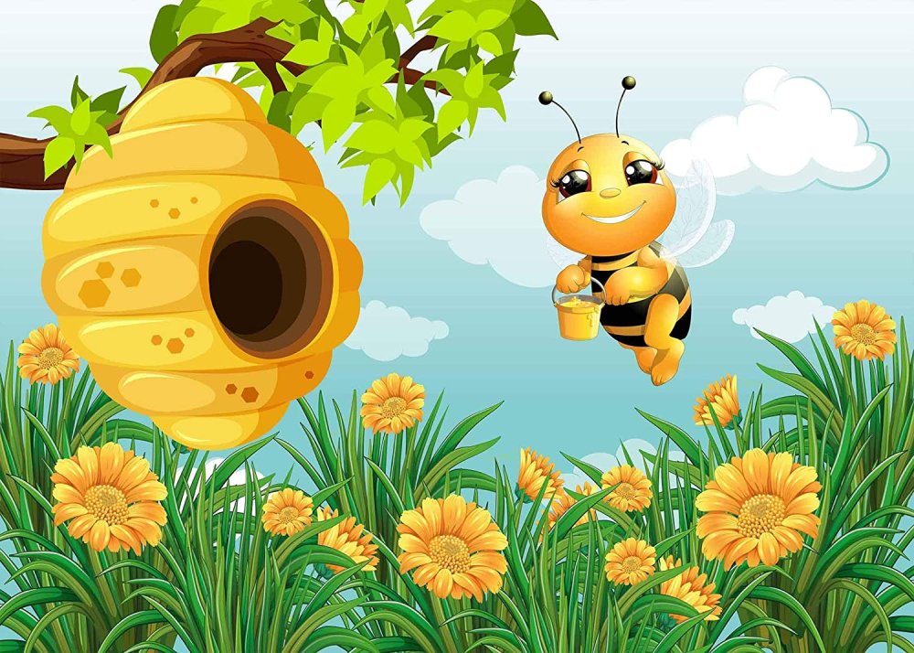 Фон пчелки