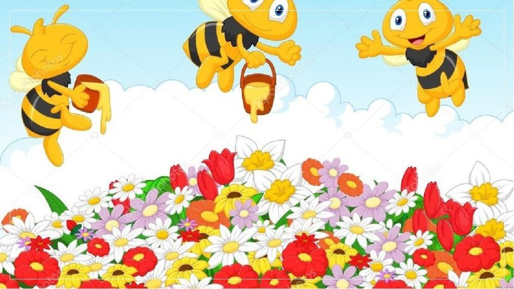 Дерево с ульем мультяшная