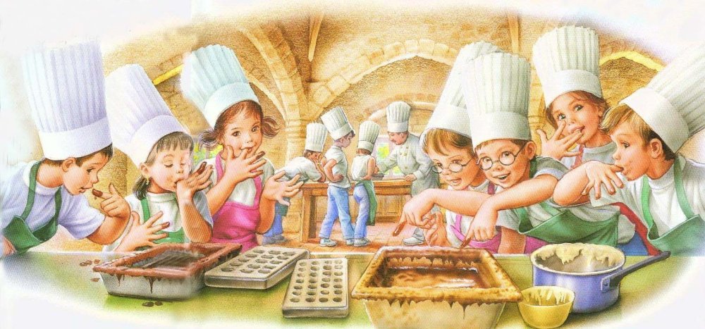 Иллюстратор Marcel Marlier поварята