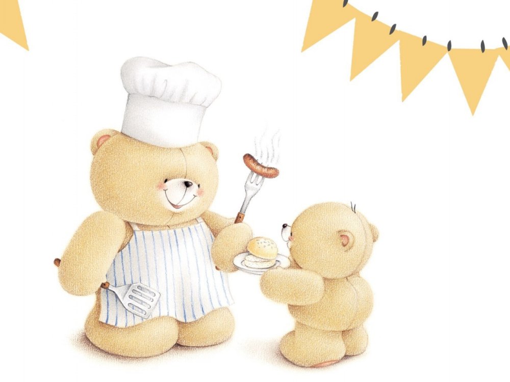 Мишка Тедди повар
