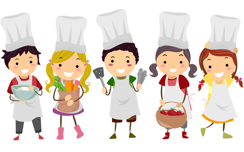 Мальчик и девочка поварята