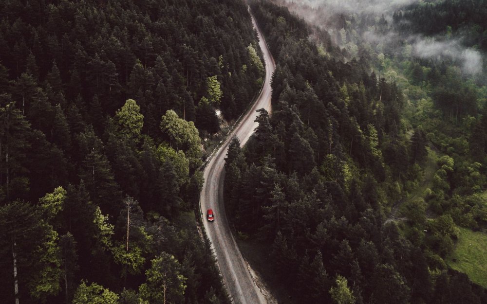 Дорога вид сверху