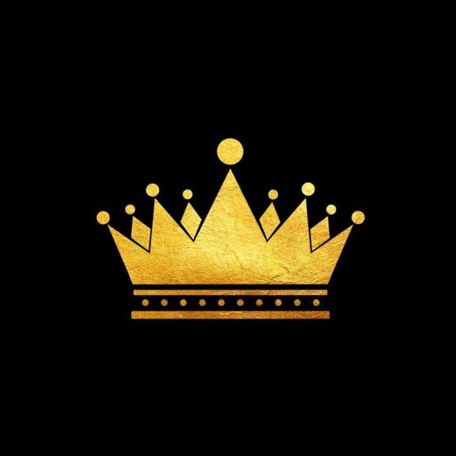 Корона на черном фоне