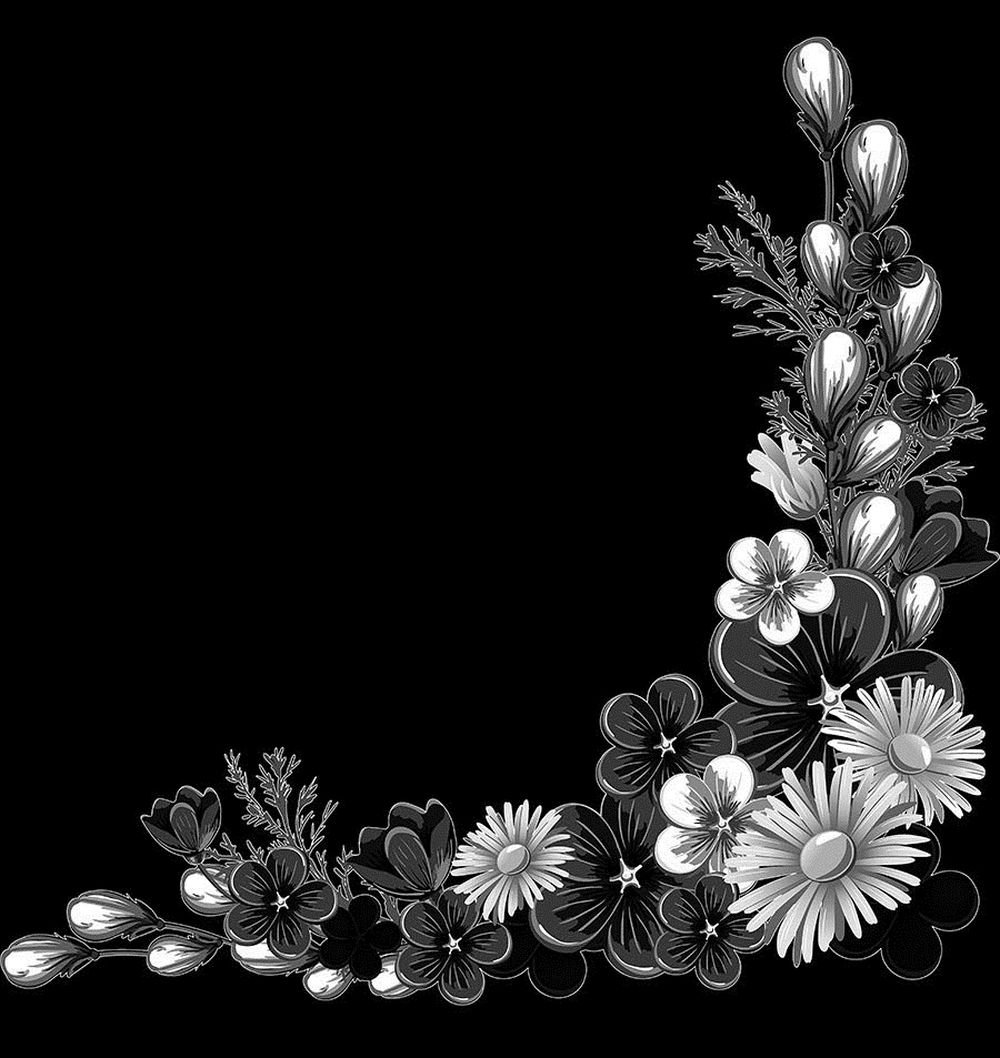 Лилии гравировка