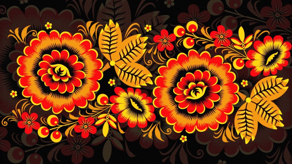 Фоторамка русские народные узоры