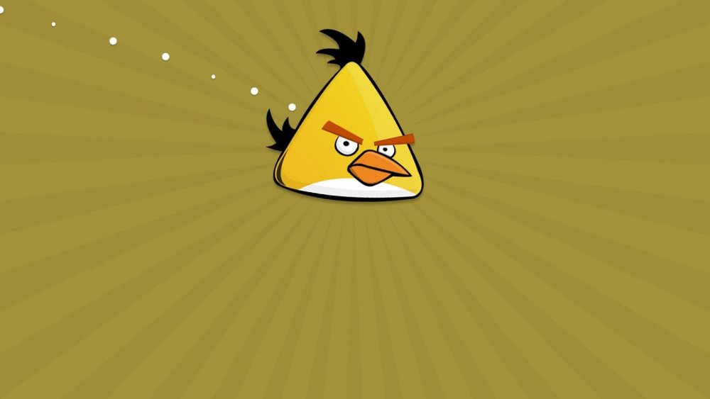 Энгри бердз желтая птичка