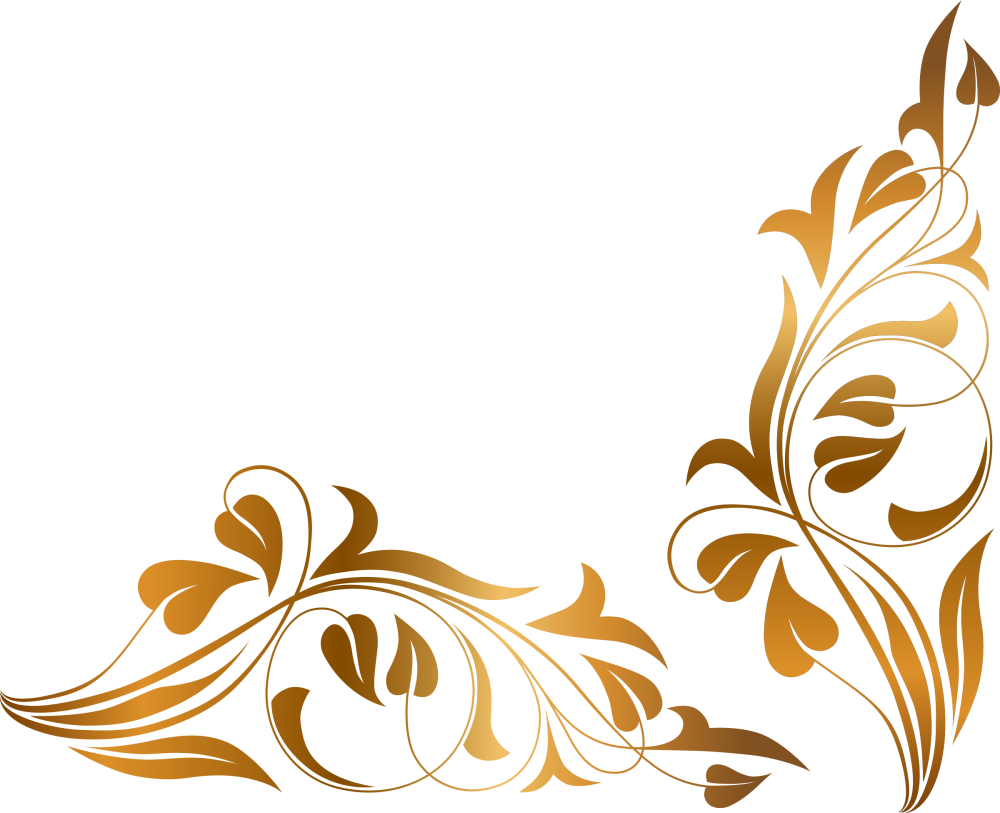 Золотистый угловой узор