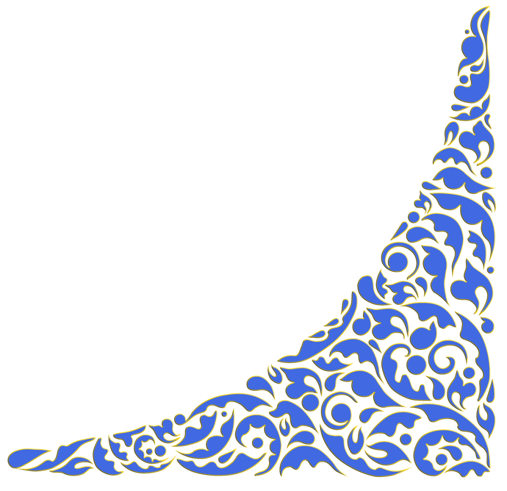 Голубой узор