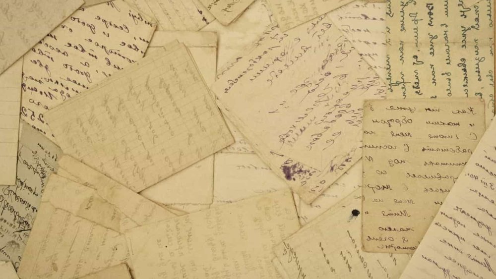 Старая бумага для письма с фронта