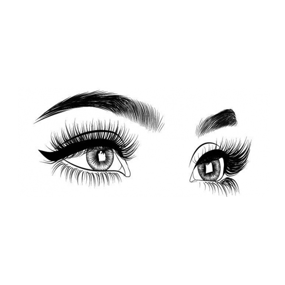 Нарисованные ресницы