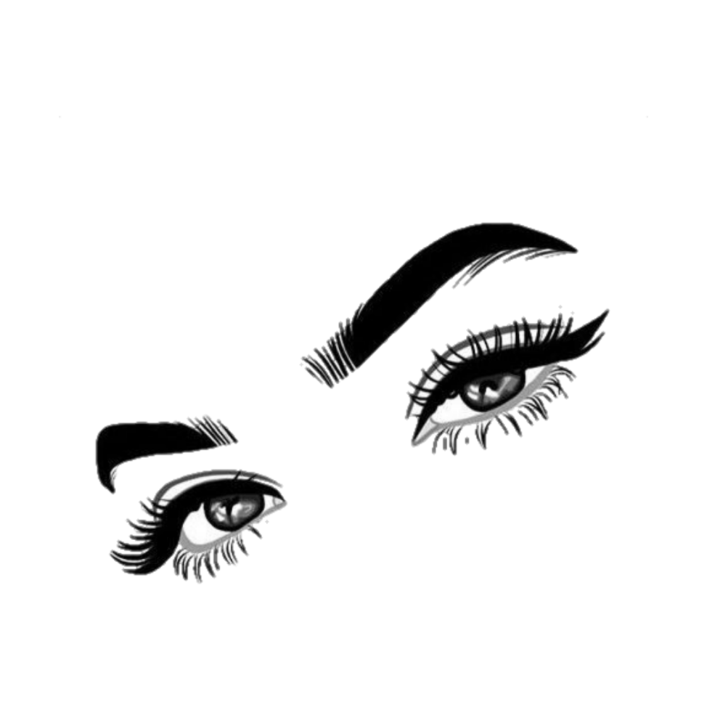 Нарисованные ресницы