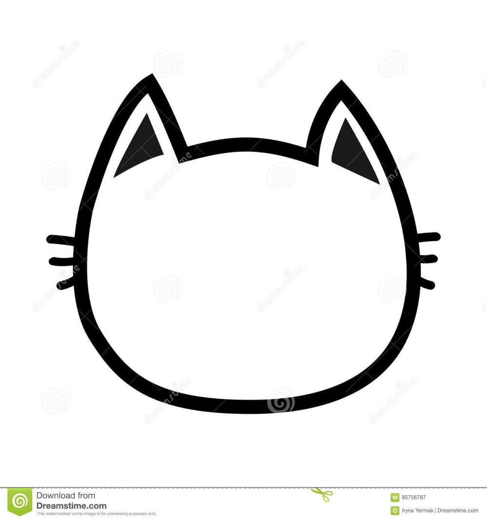 Силуэт кота на черном фоне