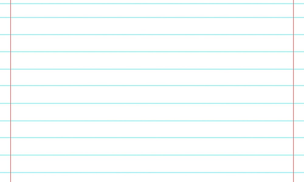 Тетрадный лист в косую линейку фон