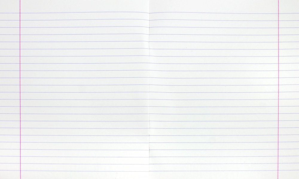 Тетрадный лист в линейку