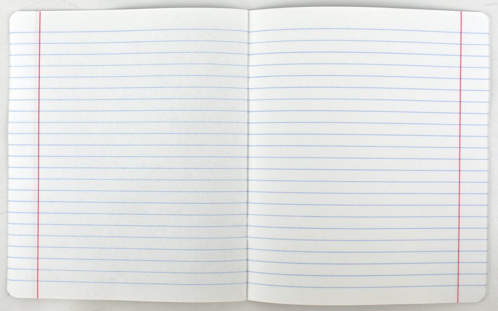 Тетрадный лист в линейку