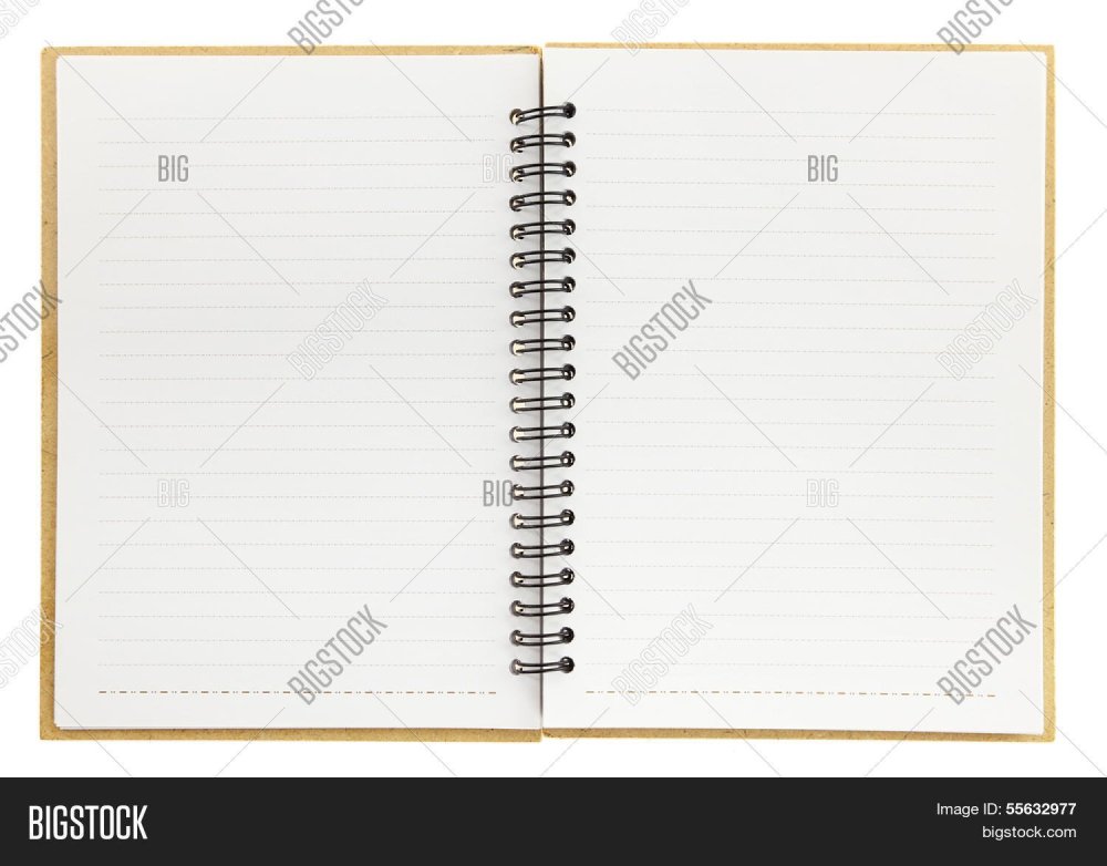 Блокнот на пружине разворот