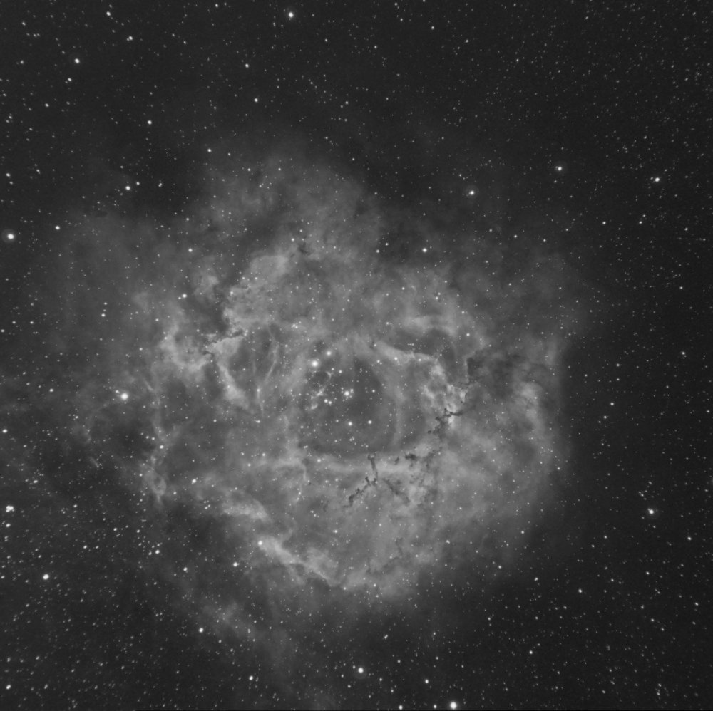 Космос черно белый