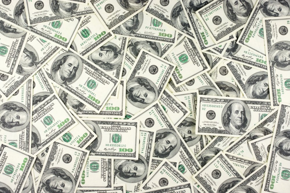 Стена из денег для фотошопа