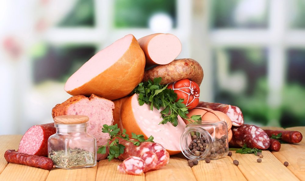 Мясо колбасы