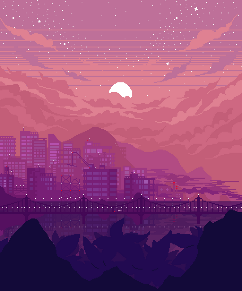 Пиксельные пейзажи