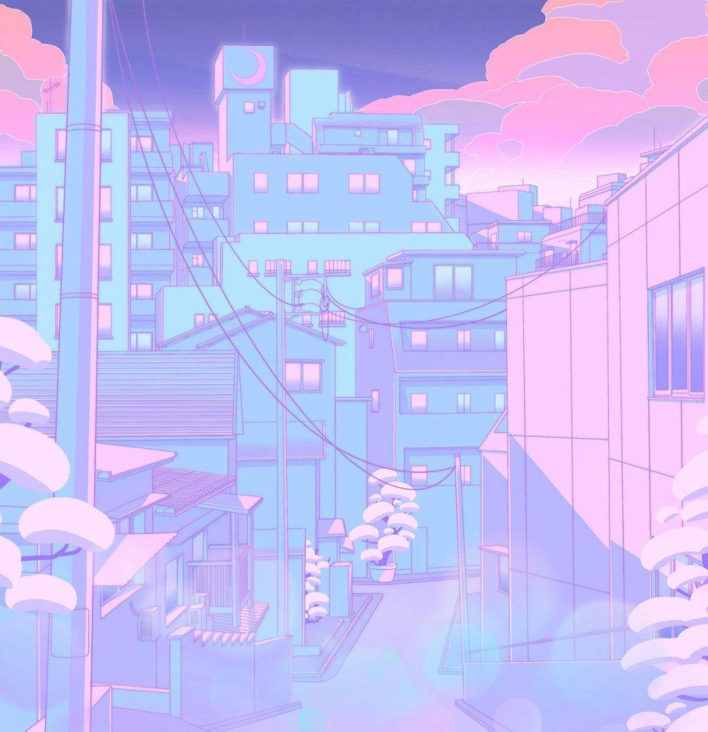 Фоны в стиле аниме Эстетика