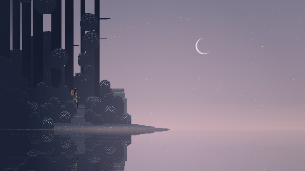 Горы пиксель арт