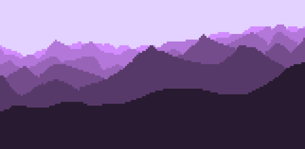 Pixel Art гора камни