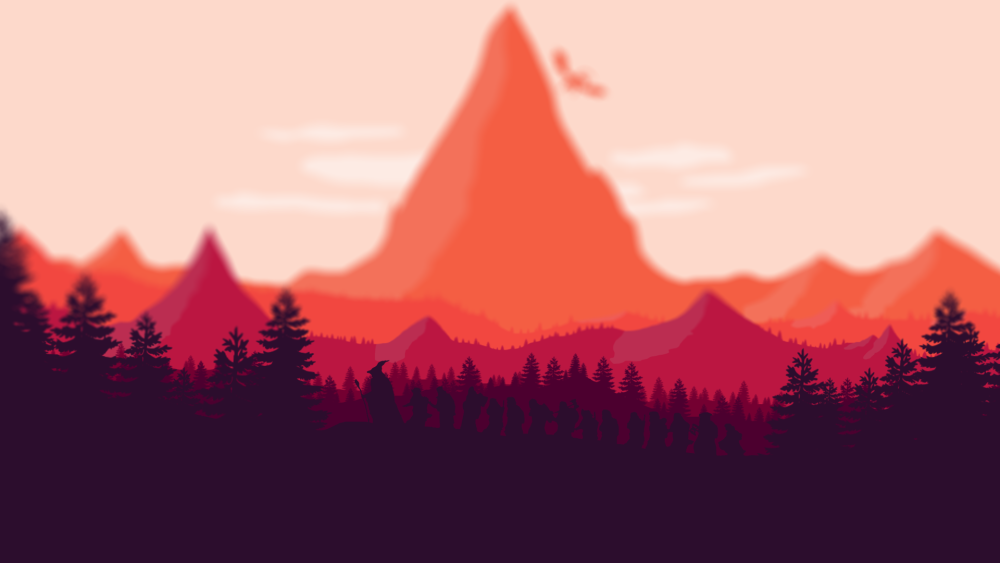 Минималистичный пейзаж