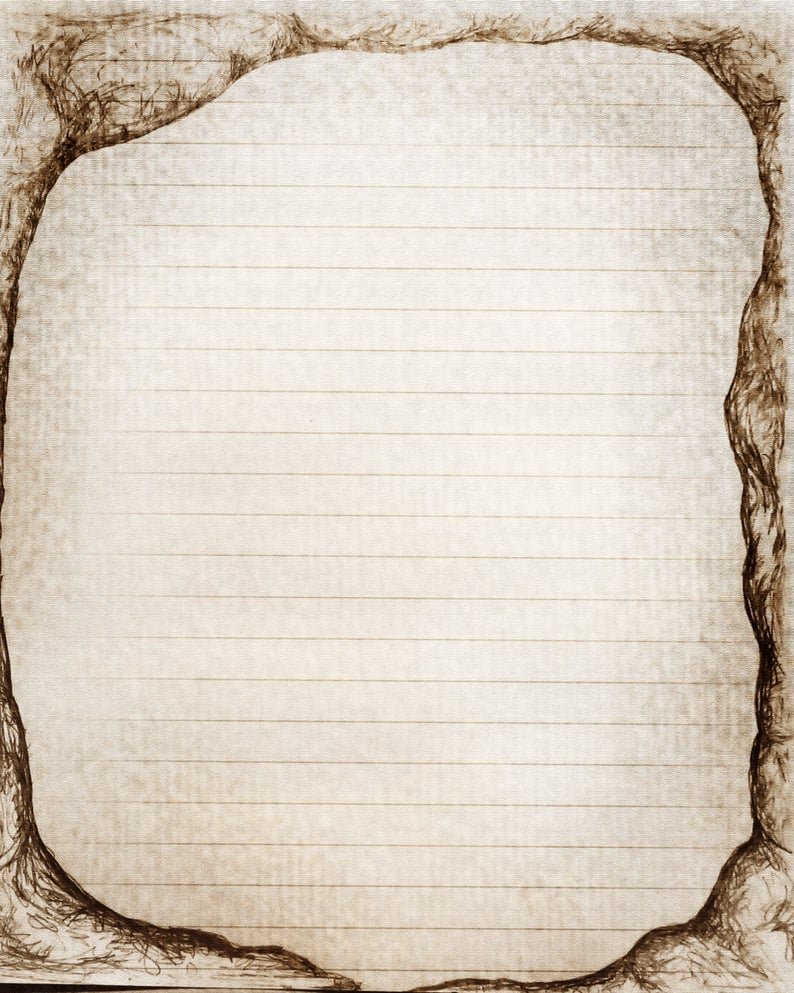 Старинный лист для письма