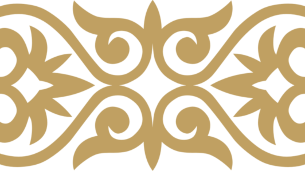 Фон для слайда с казахским орнаментом