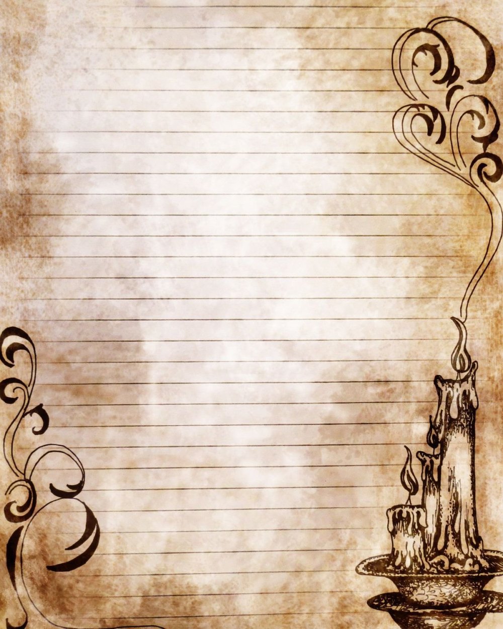 Красивый лист для письма