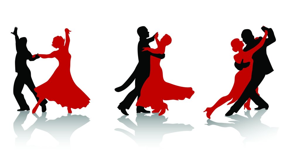Латиноамериканские танцы силуэты