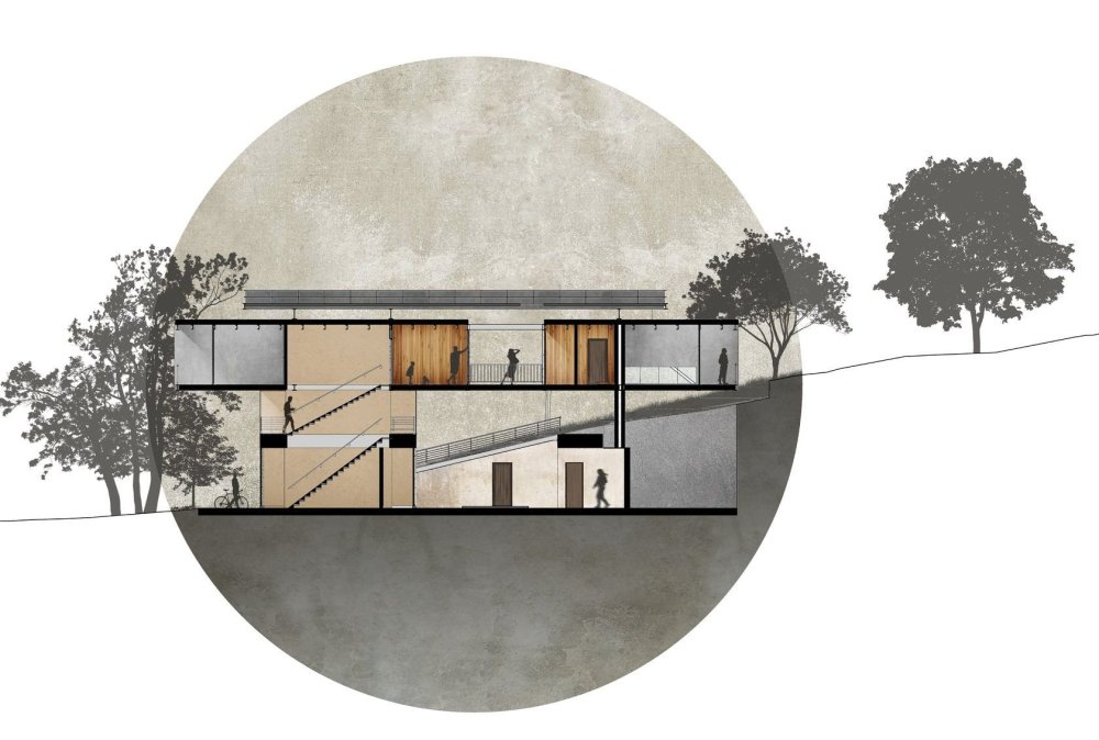 Фон для подачи архитектурного проекта