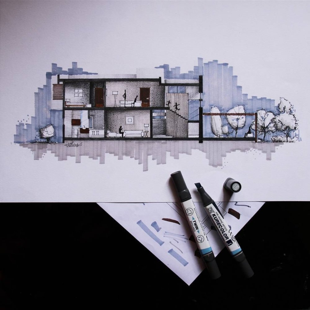 Фон для архитектурного проекта