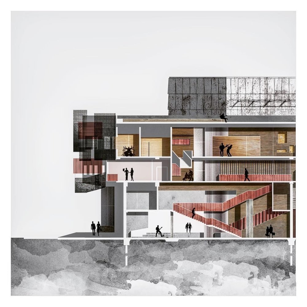 Графика архитектурная фон