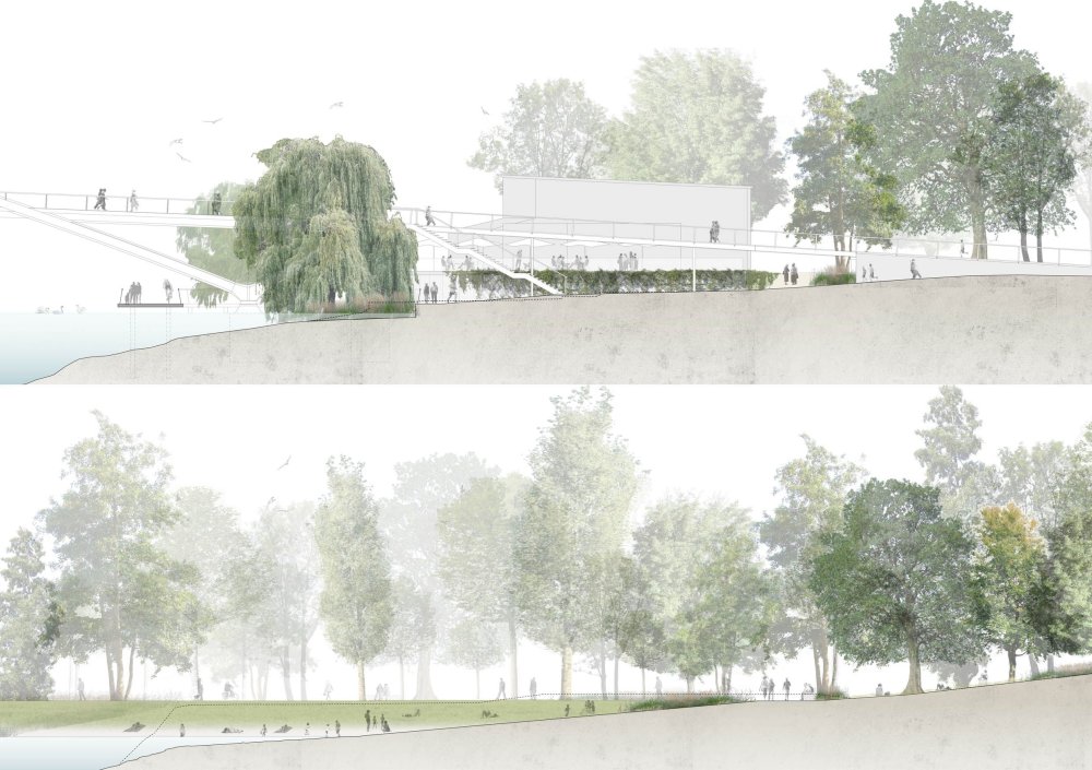 Современный дом в разрезе