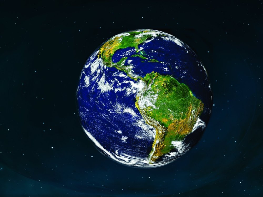Планета земля из космоса