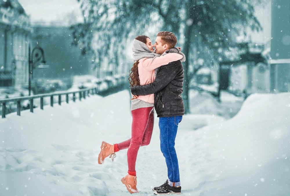 Пара зимой