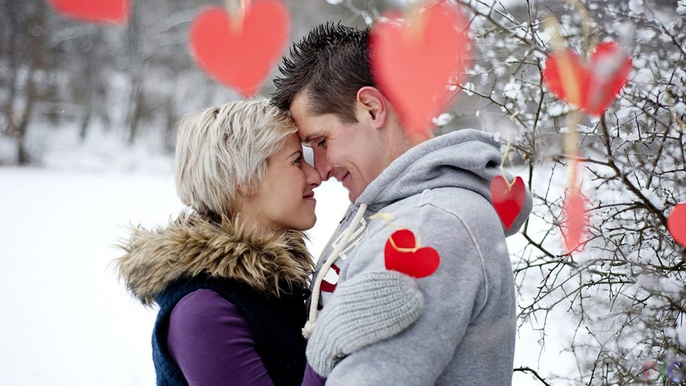 Влюбленные зимой