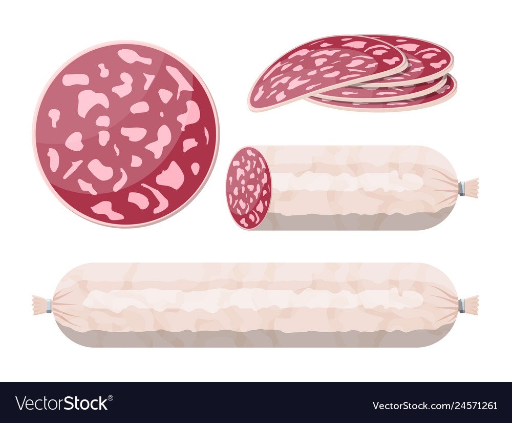 Колбаса с рисунком на срезе