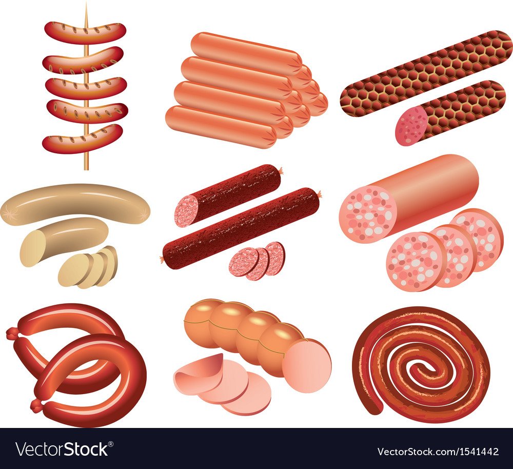 Колбасные изделия карточки для детей