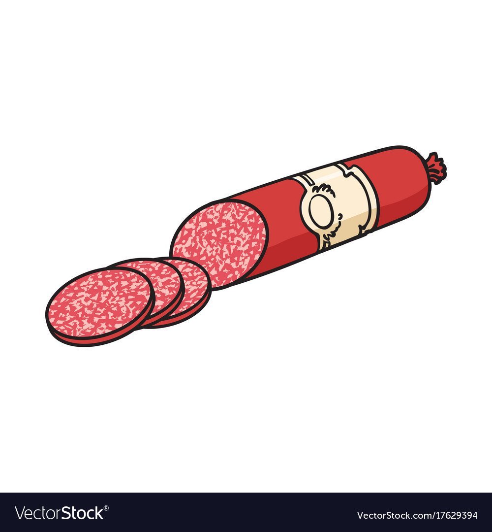 Колбаса иллюстрация