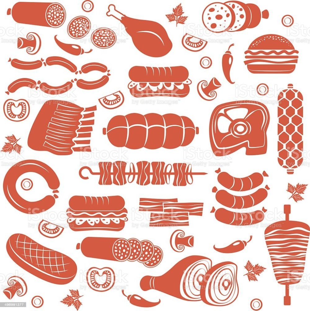 Стилизованная колбаса