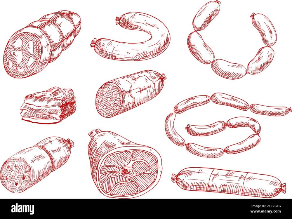 Стилизованная колбаса