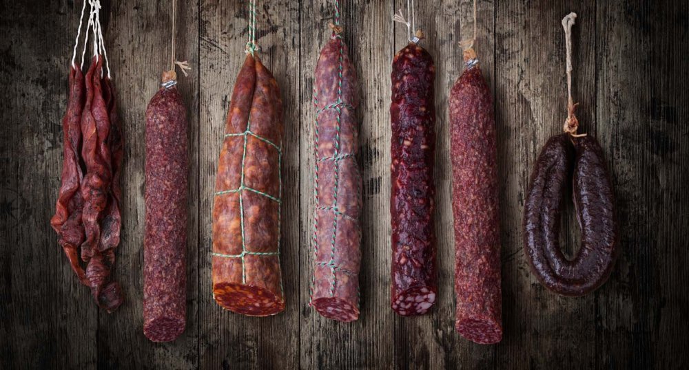 Колбаса сверху