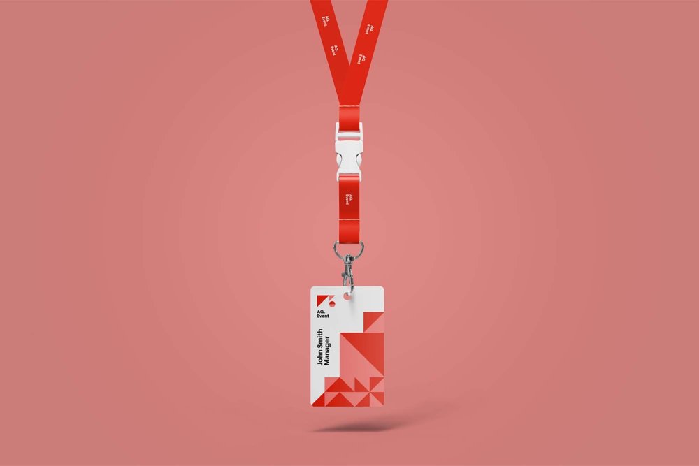 Бейджик мокап