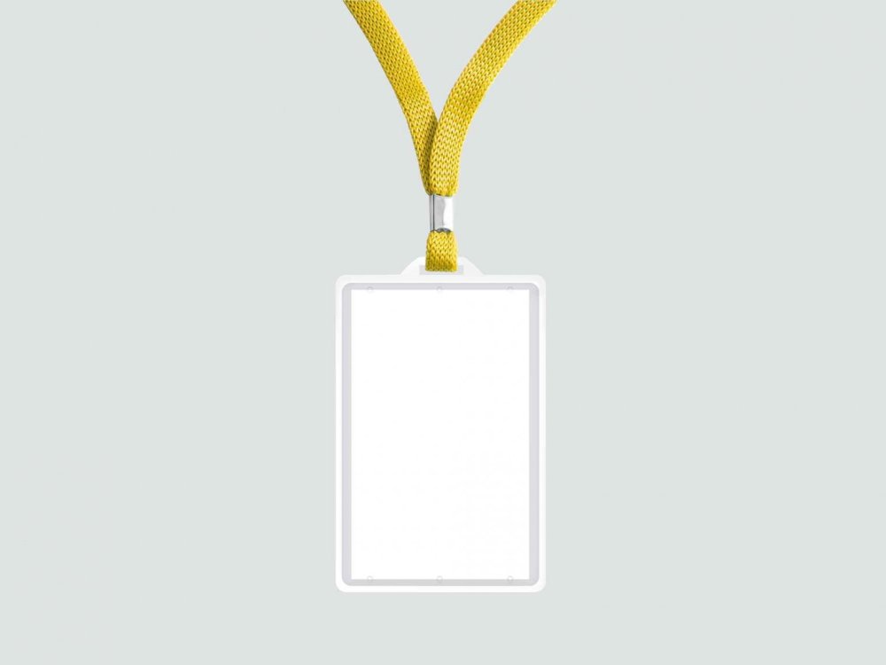 Лента для бейджа мокап