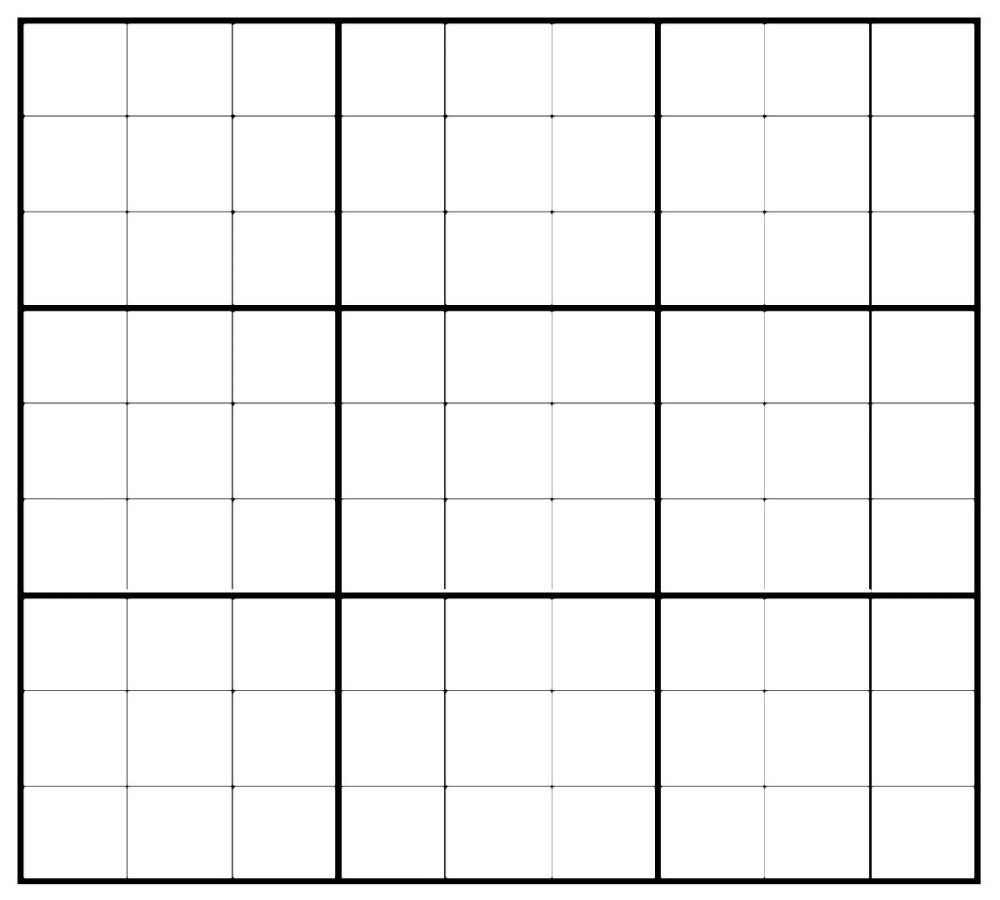 Судоку пустые клетки